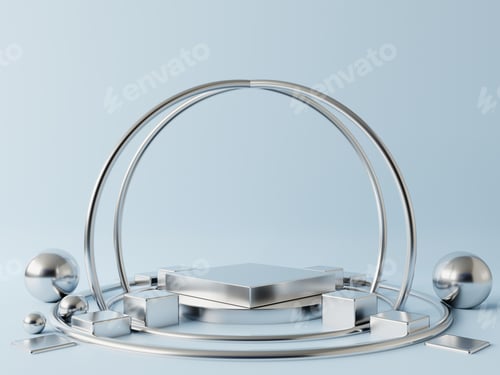 Preview: Mock up abstract podium for placing products.