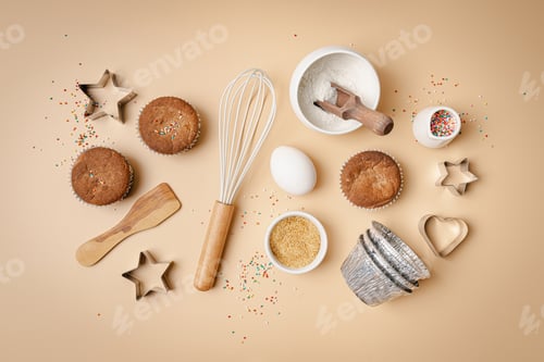 Preview: Baking or cooking background.