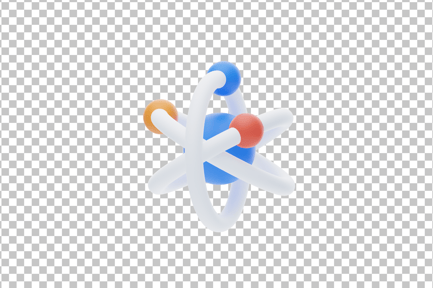 Preview: Atom 3D Icon