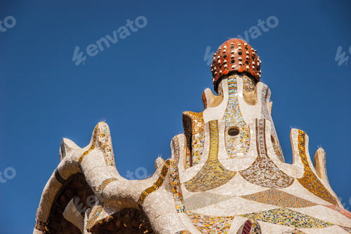 Preview: Architecture of Barcelona on the blue sky