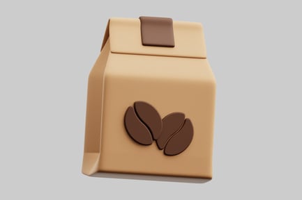 Preview: Coffee bag package mockup