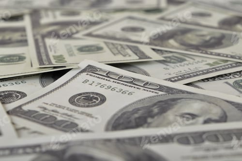 Preview: Dollar US money banknotes. US economy, tax, banking, finance, stock market and business investment