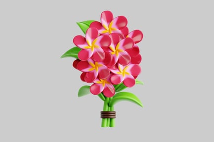 Preview: Plumeria flower bouquet
