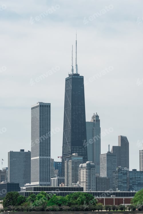 Preview: Chicago Downtown Skyline View From A Boat