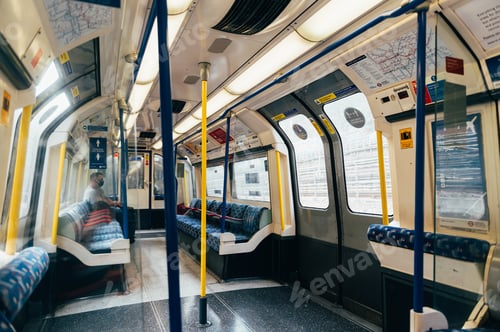 Preview: Empty Metropolitan tube train, London