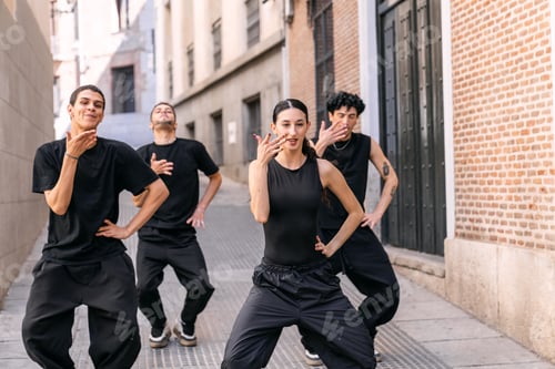 Preview: Street dance group performing hip hop urban style