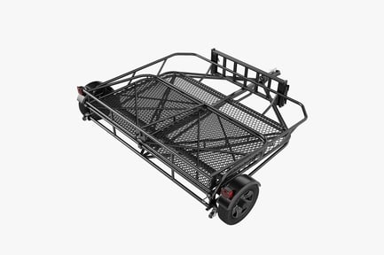 Preview: Folding Utility Trailer with Mesh Bed