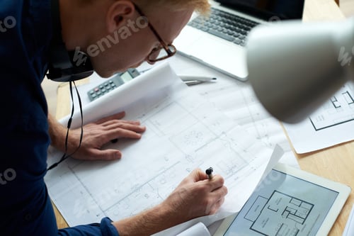 Preview: Architect working on project