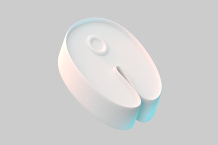 Vista previa: Elemento de diseño circular blanco abstracto