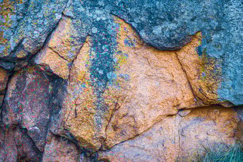 Preview: An unusual stone in the sun in warm weather in the beautiful nature