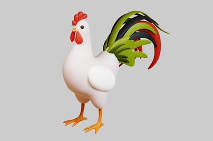 Preview: Autumn Rooster Figurine
