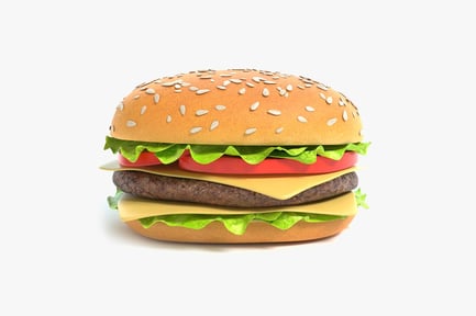 Preview: Classic Cheeseburger with Lettuce and Tomato