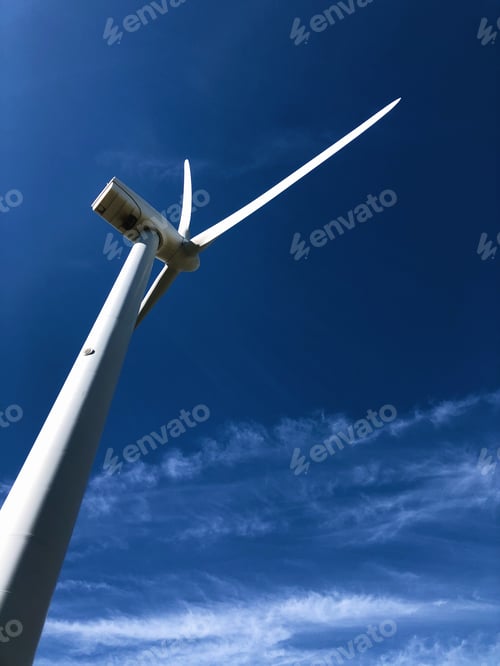 Preview: Wind mill agains blue sky