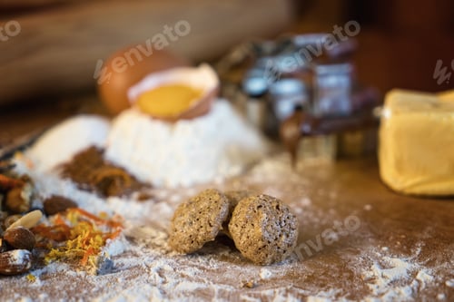 Preview: Traditional Christmas cookies from Alsace France Shallow DOF