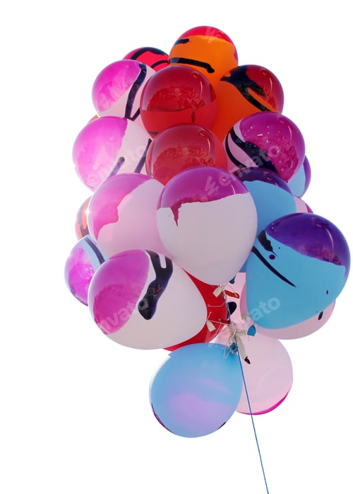 Preview: Group of colorful balloons