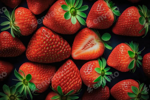 Preview: Strawberries background. Strawberry. Food background