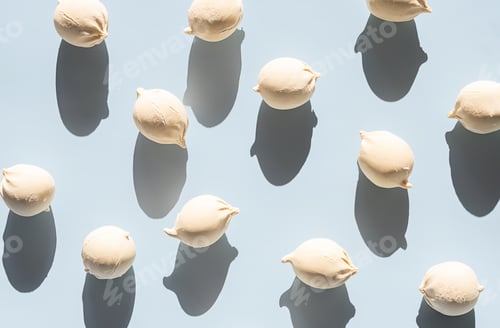 Preview: Appetizing Dumplings Backgrounds. Frozen Food Pattern.