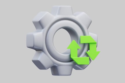 Preview: Hexagonal gear with bidirectional arrows