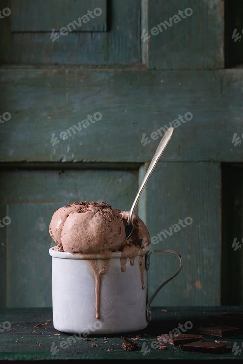 Preview: Mug with chocolate ice cream