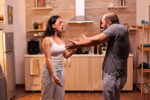 Preview: Furious couple fighting in the kitchen