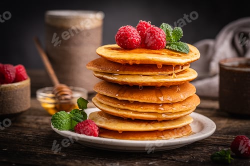 Preview: Homemade classic american pancakes