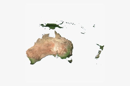 Preview: Detailed Australia & Oceania Topography