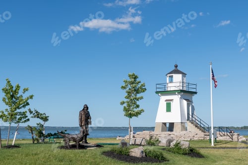 Preview: Beautiful shot of Port Clinton Lighthouse in Port Clinton, Ohio