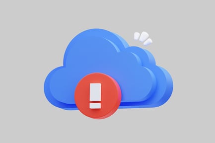 Preview: Cloud icon with warning symbol and signal indicators