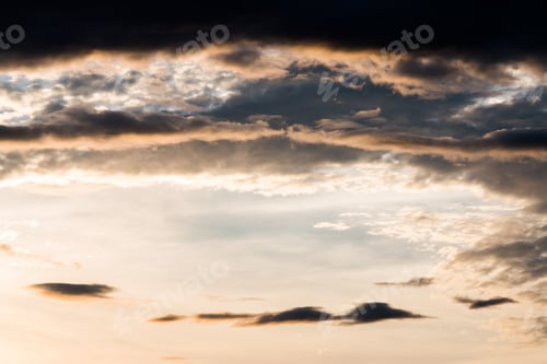 Preview: colorful dramatic sky with cloud at sunset.