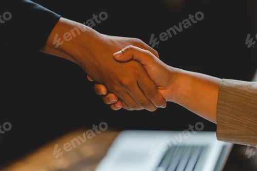 Preview: business hand contract meeting with success agreement concept, professional businessman handshake