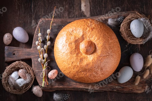 Preview: Classic bread as eatable bowl for Easter soup.