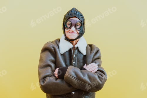 Preview: funny portraits with old grandmother