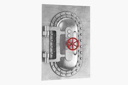 Preview: Heavy Metal Hatch Door - Sci-fi Bunker Entrance