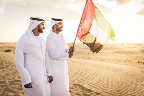 Preview: Arabic men in the desert
