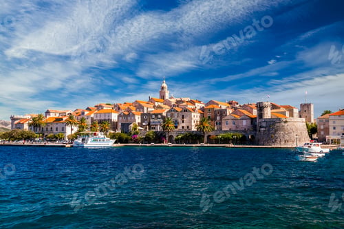 Preview: View of Korcula old town on Korcula island, Croatia