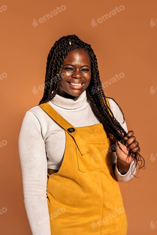 Preview: Happy African Woman Portrait