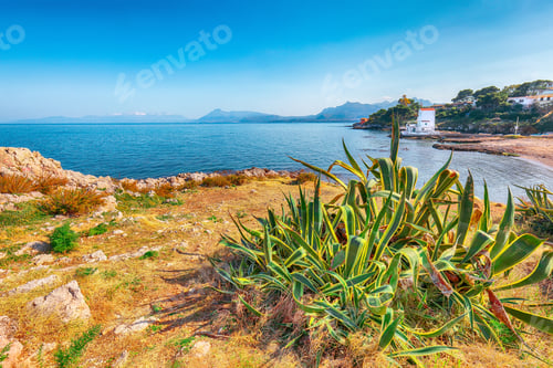 Preview: Stunning sunny day over Sant'Elia village.