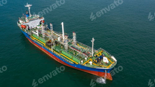 Preview: Aerial view container ship global business logistic import export transportation