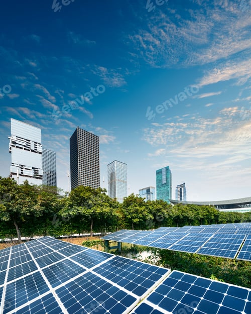 Preview: Solar panels in city