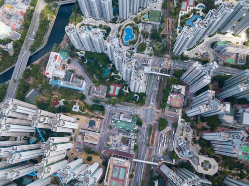 Preview: Tin Shui wai, Hong Kong 25 May 2018:- Top view of Hong Kong residential district