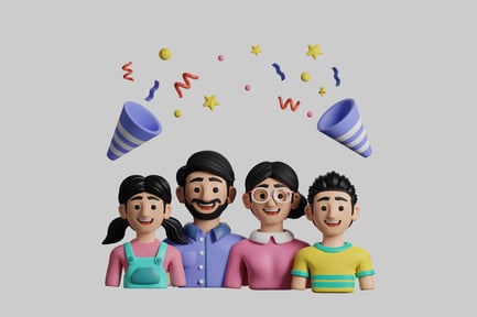 Preview: Cartoon celebration family pack