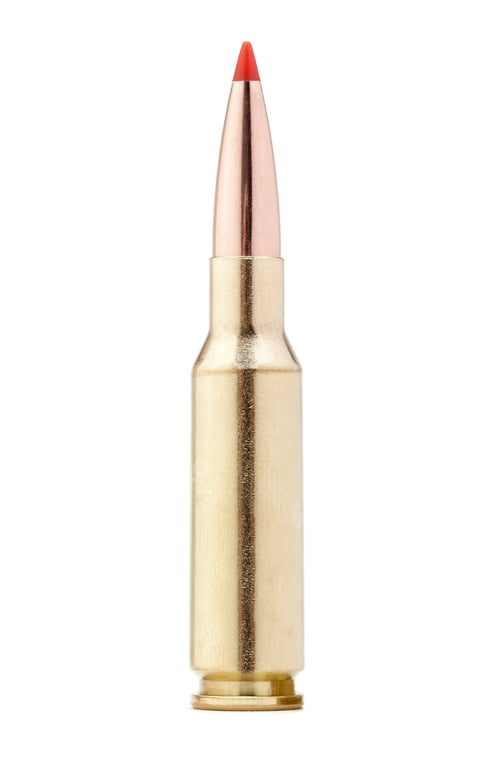 Preview: rifle bullet on white background