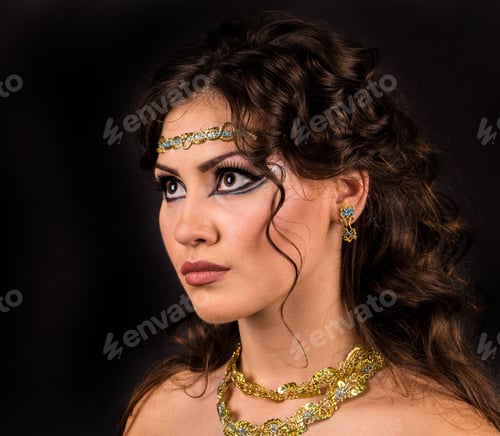 Preview: Egypt style. Female bust.