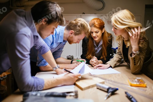 Preview: Team working on project together