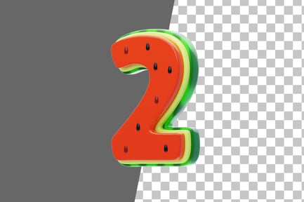 Preview: Watermelon 2 3D Icon