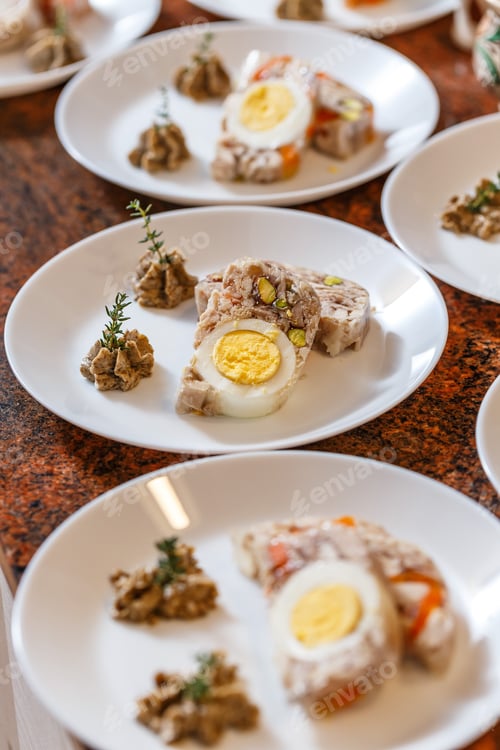 Preview: Meat jelly with egg