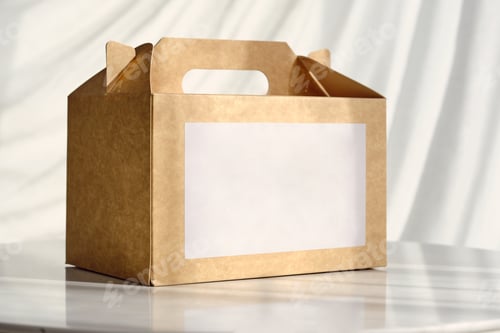 Preview: Cardboard box for delivery service on table