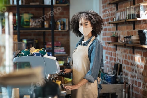 Preview: Bartender job in cafe during social distancing and new normal