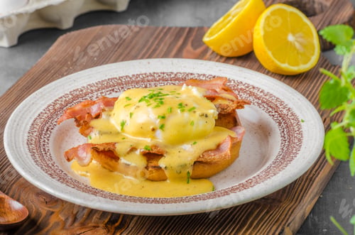 Preview: Eggs benedict with bacon