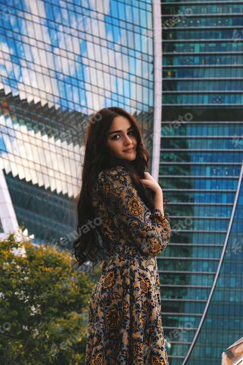 Preview: A young Caucasian girl with long hair